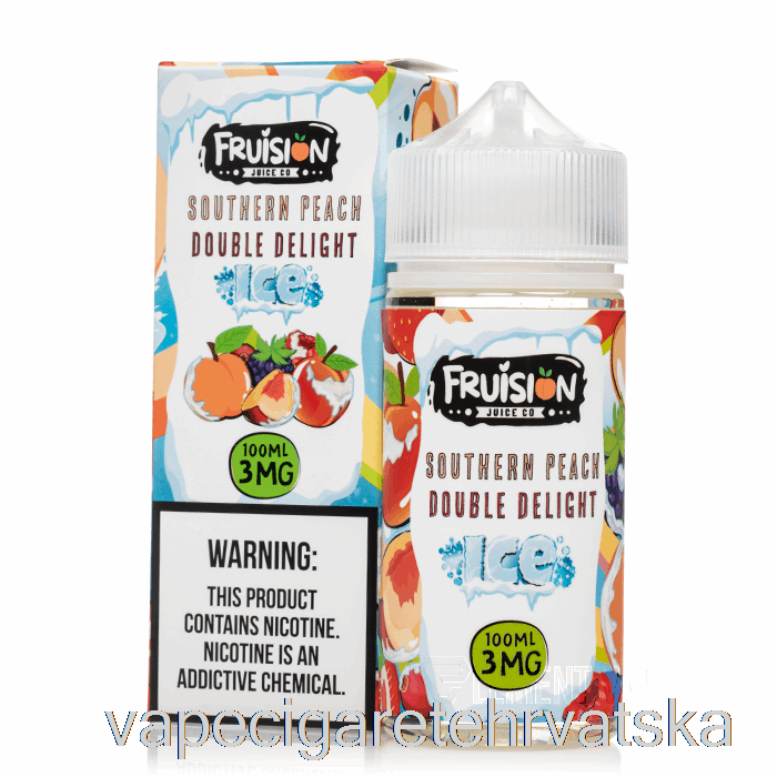 Vape Cigarete Iced Southern Peach Double Delight - Fruision Juice Co - 100ml 3mg